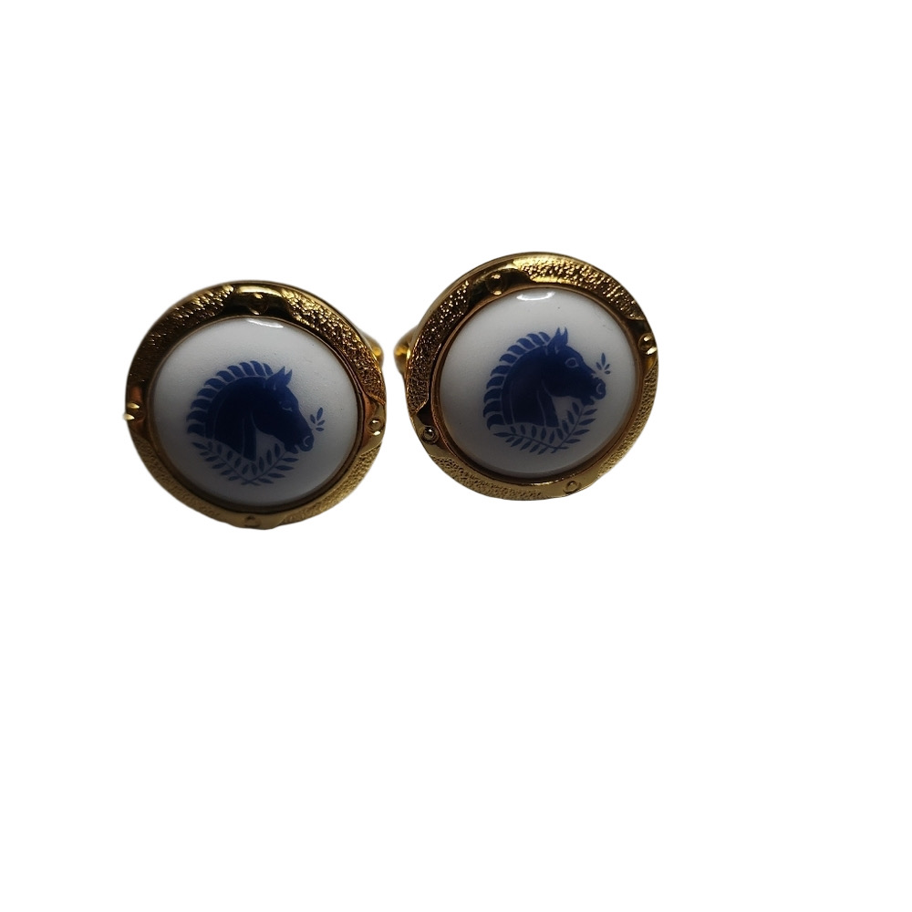 Denmark horse 🐎  cufflinks Gold plated
